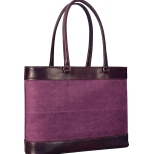 Hand-grained,-hand-colored-violetta-Business-Tote-with-hand-colored-violetta-belgian-linen-and-magenta-lining;-17-x-13-x-4'